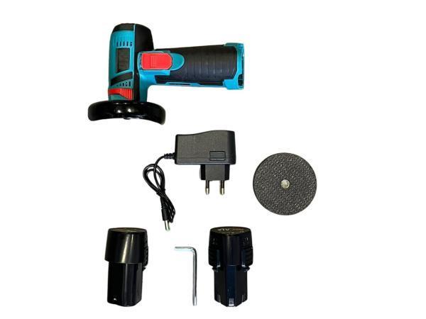 Veiling - Haakse Slijper Ø76mm Mini Slijptol incl. twee 21V, Doe-het-zelf en Bouw, Gereedschap | Slijpmachines, Nieuw