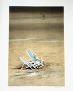 Jef Van Grieken (1950) - Morning Stroll (Beach Chairs)