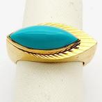 Bague - 18 carats Or jaune - 3.00ct. tw. Turquoise