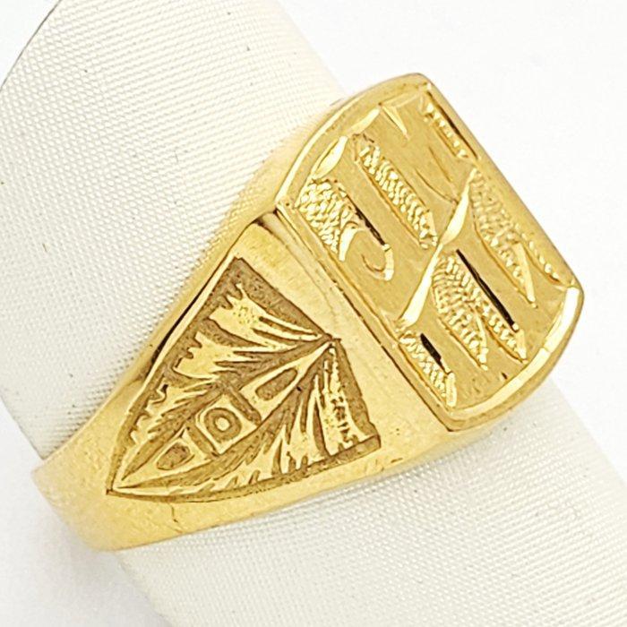 Ring - 18 karaat Geel goud, Handtassen en Accessoires, Ringen