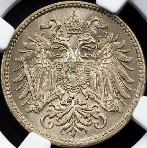 Autriche. François-Joseph Ier. 10 Heller 1915 - NGC MS65, Postzegels en Munten, Munten | Europa | Niet-Euromunten