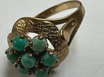 Ring - 9 kt. Geel goud Turquoise - Turquoise - Totaal, Nieuw