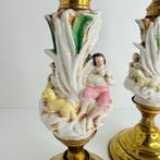 Chandelier Bergers (2) - Porcelaine biscuit et bronze -