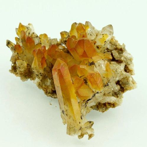 Prachtige Golden Healer QUARTZ Kristalcluster - Hoogte:, Verzamelen, Mineralen en Fossielen
