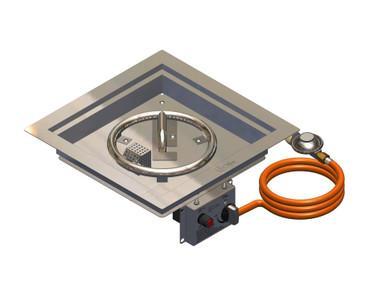 Gofire inbouwbrander vierkant 40 x 40 cm | Flexibel, Tuin en Terras, Vuurtafels, Nieuw, Verzenden