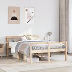 vidaXL Seniorenbed met hoofdbord massief grenenhout 120x190, Huis en Inrichting, Slaapkamer | Bedden, Verzenden, Nieuw