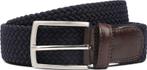 Profuomo Geweven Riem Donkerblauw maat 115 Heren, Kleding | Heren, Riemen en Ceintuurs, Verzenden, Echt leder, Nieuw, Profuomo