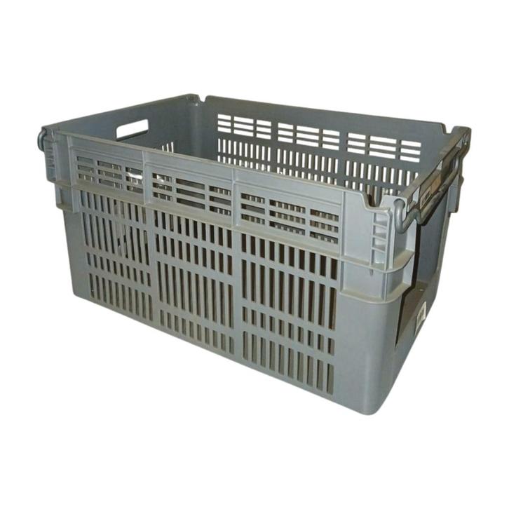 Magazijnbak met Grijpopening 600x400x300mm Nestbaar, Articles professionnels, Aménagement de Bureau & Magasin | Entrepôt, Rayonnage & Stockage