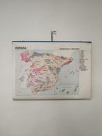Kaart van Spanje - Schoolkaart - Canvas, Boeken, Nieuw