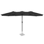 Parasol Iseo - 460x270cm - Premium parasol | Antraciet/Zwart, Tuin en Terras, Verzenden, Nieuw