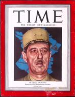 Cover Time Magazine1944 met Charles de Gaulle (lijst optie), Verzamelen, Verzenden, Foto of Poster