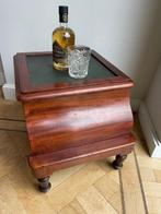 Trapje - Library steps - Hout, Mahonie, Leder - Bibliotheek