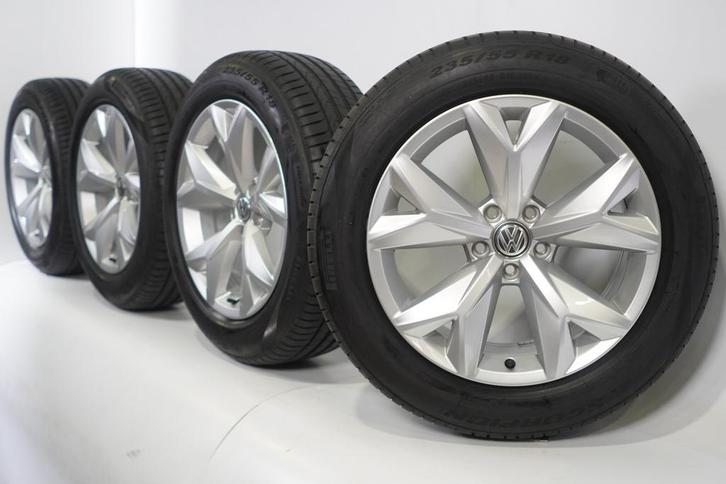 Volkswagen Tiguan II 18 inch velgen Pirelli Zomerbanden Orig, Auto-onderdelen, Banden en Velgen, Ophalen of Verzenden