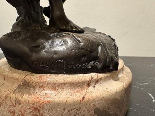 Naar Auguste Moreau (1834-1917) - Beeld, Het Melkmeisje - 52, Antiek en Kunst, Antiek | Keramiek en Aardewerk
