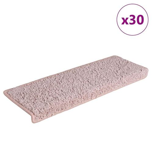 vidaXL Trapmatten 65x21x4 cm 30 st wit en roze, Doe-het-zelf en Bouw, Ladders en Trappen, Nieuw, Verzenden