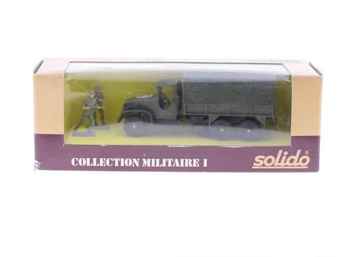 Schaal 1:50 Solido 6032 GMC T-as militaire bakwagen met r..., Hobby & Loisirs créatifs, Voitures miniatures | 1:50, Enlèvement ou Envoi