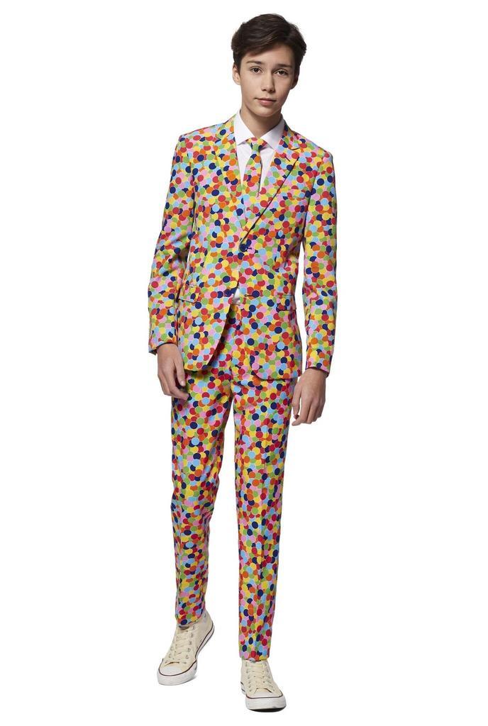 Feest Confetti Pak Jongen Tiener OppoSuits, Kinderen en Baby's, Carnavalskleding en Verkleedspullen, Nieuw, Verzenden