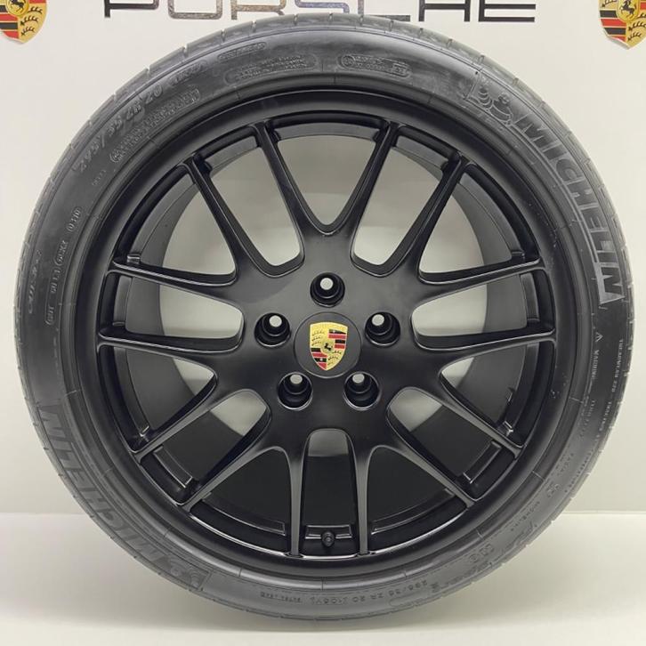 Porsche Panamera (970) ORIGINELE 20 RS Spyder GTS met banden, Auto-onderdelen, Banden en Velgen, 20 inch, 295 mm, Personenwagen