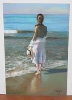 Domingo Alvarez Gomez (1942) - Chica en la orilla del mar