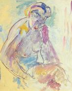 William Malherbe (1884-1951) - Nu assis - NO RESERVE, Antiek en Kunst, Kunst | Schilderijen | Klassiek
