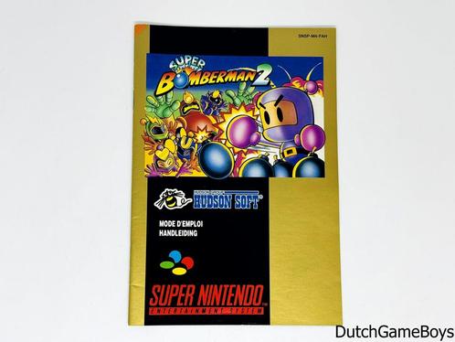 Super Nintendo / SNes - Super Bomberman 2 - FAH - Manual, Games en Spelcomputers, Games | Nintendo NES, Gebruikt, Verzenden