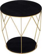 Meubelset - Trendy - Opbergruimte - Goud/Zwart, Huis en Inrichting, Tafels | Bijzettafels, Ophalen of Verzenden, Nieuw, Modern