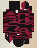 Victor Vasarely (1906-1997) - Composition cinétique en rouge, Antiquités & Art