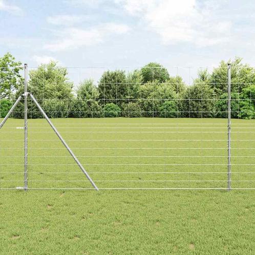 vidaXL Weidehek 1,5 x 50 m Gegalvaniseerd Staal, Tuin en Terras, Tuinhekken en Hekwerk, Nieuw, Verzenden
