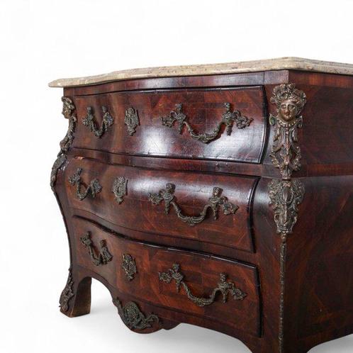 Commode - Style Louis XV - Acajou, Antiek en Kunst, Antiek | Overige Antiek