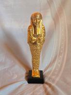 Verguld, Replica van een Egyptische Shabti Figuur - 21 cm, Antiek en Kunst