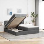 vidaXL Ottoman bed met matrassen 180x200cm stof donkergrijs, Huis en Inrichting, Slaapkamer | Bedden, Verzenden, Nieuw
