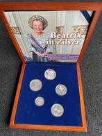 Pays-Bas. Muntset Beatrix in Zilver in cassette  (Sans, Postzegels en Munten, Munten | Nederland