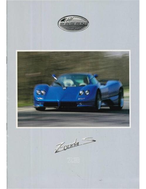 2002 PAGANI ZONDA S 7.3 BROCHURE NEDERLANDS, Livres, Autos | Brochures & Magazines
