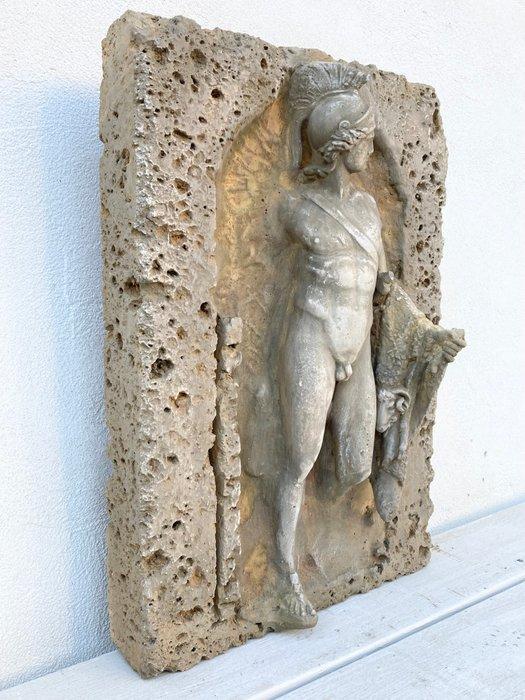 Figure - Apollo su marmo verde - Apollo belvédère sur Marbre, Antiek en Kunst, Curiosa en Brocante