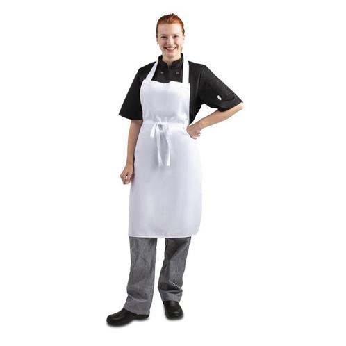 Whites halterschort wit | Polyester/katoen |, Zakelijke goederen, Horeca | Keukenapparatuur, Nieuw in verpakking, Verzenden