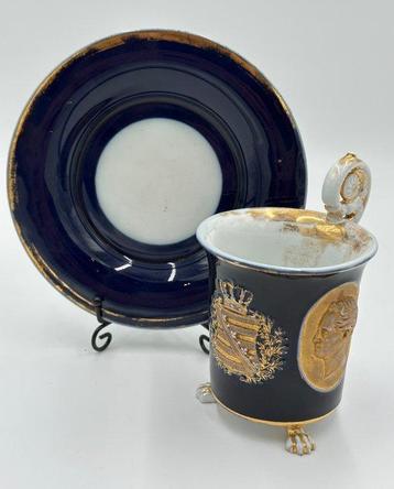 Meissen - Beker - Porselein - Meissen. Jaar 1833. Kobalt.
