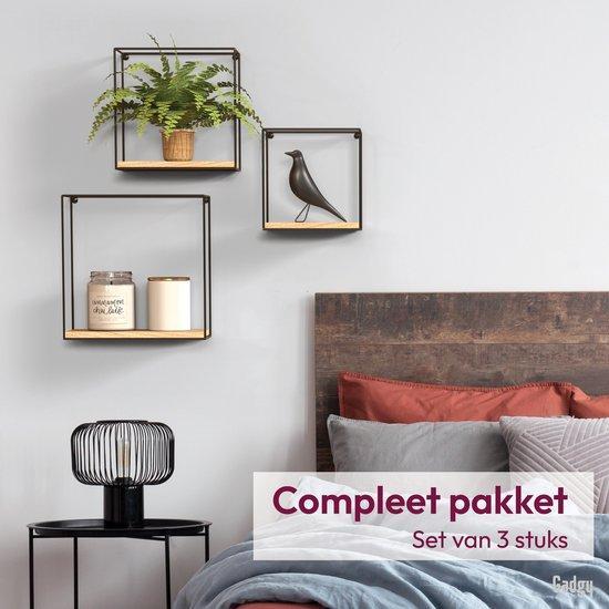 2dekans | Gadgy Wandrekken Industrieel - Set van 3 -, Huis en Inrichting, Woonaccessoires | Overige, Ophalen of Verzenden