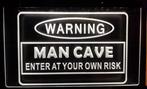 Enter at own risk mancave neon bord lamp LED verlichting lic, Huis en Inrichting, Verzenden, Nieuw