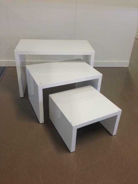 *TIP*  Super high glossy tafels 3 delig, Zakelijke goederen, Kantoor en Winkelinrichting | Winkel en Inventaris, Ophalen of Verzenden