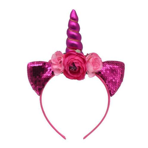 Prinsessenjurk - Unicorn haarband - Roze - Kleedje, Enfants & Bébés, Costumes de carnaval & Déguisements, Envoi