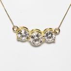 Halsketting - 18 karaat Geel goud - 4.07ct. tw. Diamant, Handtassen en Accessoires, Kettingen, Nieuw