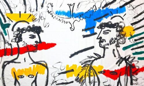 0xec6d0 (XX-XXI) - LOmbre et la Lumière (Mouvement Le, Antiek en Kunst, Kunst | Schilderijen | Modern