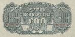 1944 Czechoslovakia P 48s 100 Korun Specimen Au, Verzenden