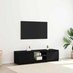 vidaXL TV-meubel met LED-verlichting - Zwart eiken -, Huis en Inrichting, Kasten |Televisiemeubels, Verzenden, Nieuw