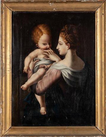 Italiaanse school (XVII) - Virgen con Niño