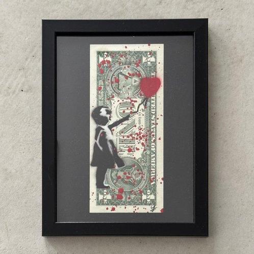 WhyCreationz (XX-XXI) - Banksy Girl with the Balloon x, Antiek en Kunst, Kunst | Schilderijen | Modern