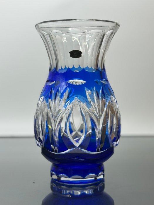 Val Saint Lambert - Vaas - Kristal - Vaas kobalt VSL, Antiek en Kunst, Antiek | Glaswerk en Kristal