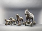 Temple toy horses (4) - Bronze - Inde - 19th century