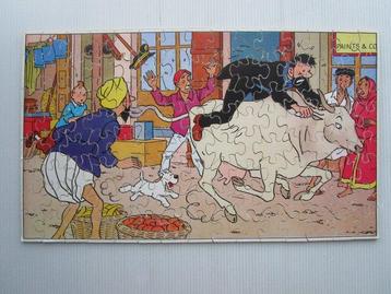 Tintin - Puzzle en bois - Haddock sur la vache sacré -