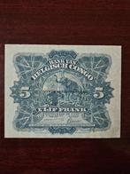 Congo belge. - 5 francs 1944 - Pick 13Ac (Sans prix de